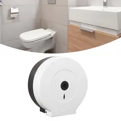 GENERICO - Dispensador de papel Higiénico para baño color Blanco