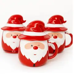 GENERICO - Azucarera de cerámica Dulcero navideñas Taza Papa Noel