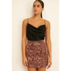 AMA OUTFITTERS - MINI FALDA BELLA SNAKE