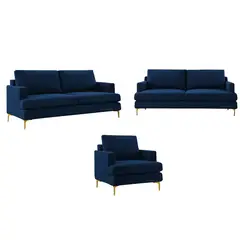 ALTO HOGAR - Juego de Sala 3 2 1 Zeika Crema