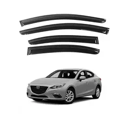 GENERICO - Correlluvias Viseras Para Mazda 3 2014-2024 Negro Premiun