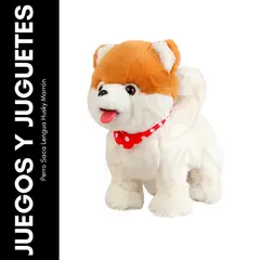 GENERICO - Perro Saca Lengua Husky Marrón