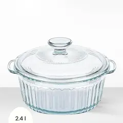 ICHIMATSU - Olla de Vidrio Borosilicato Redonda 2.4 l