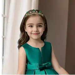 GENERICO - Corona con Brillos para Niña - Accesorio para Fiestas y Eventos