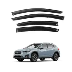 GENERICO - Correlluvias Viseras Para Subaru XV 2018-2021 Negro Premiun
