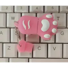 GENERICO - Memoria USB 128GB Diseño Pata de Gato