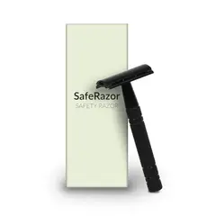 SAFERAZOR - Afeitadora Facial Clasica Inoxidable + 5 Hojas afeitar repuesto