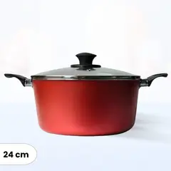 ILKO - Olla Just Cook con Tapa de Vidrio 24 cm