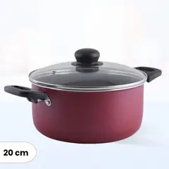 FACUSA - Olla Antiadherente Estela Rojo 20 cm