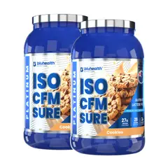 BLUHEALTH NUTRITION - PACK X 02 - Proteina Isolatada ISO CFM SURE 2 LB - Cookies