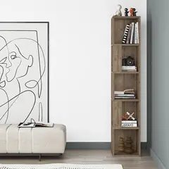 PELIKANO - Librero Esquinero Multifuncional NAD Maderado 1589m