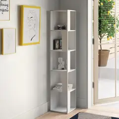 PELIKANO - Librero Esquinero Multifuncional NAD Blanco 1589m