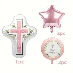 GENERICO - GLOBOS PARA PRIMERA COMUNION( 5 PIEZAS )