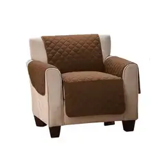 GENERICO - Funda forro para muebles de 1 cuerpo marrón reversible