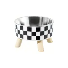 GENERICO - Comedero plato elevado para mascotas con patitas