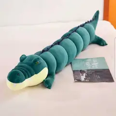 GENERICO - Peluche Cocodrilo Realista Verde Petroleo 110 cm