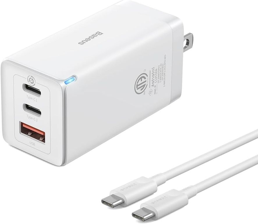 Cargador Rápido GUN 5Pro 65W EU 2C+1USB - Blanco