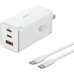 BASEUS - Cargador Rápido GUN 5Pro 65W EU 2C+1USB - Blanco