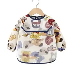 GENERICO - Mandil Babero Manga Larga para Niños 6 meses a 3 años