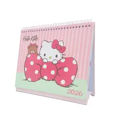 DGNOTTAS - CALENDARIO DE ESCRITORIO 2026 HELLO KITTY DG – PLANIFICADOR ANUAL CON STICKERS