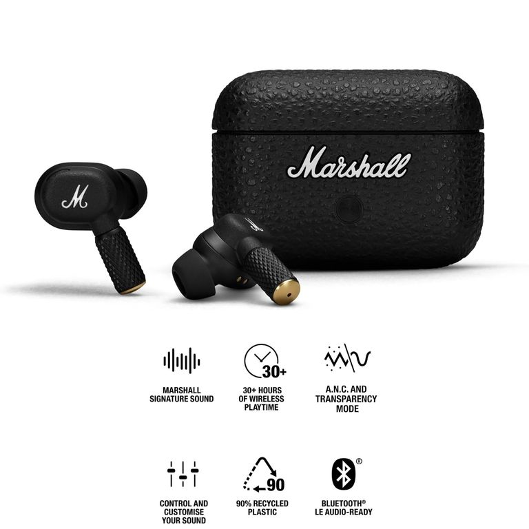 Audífonos Bluetooth Motif II ANC In-Ear Tws 30Hrs Negro