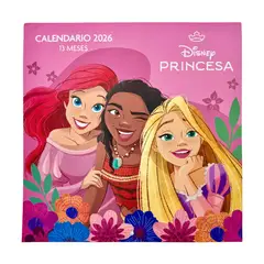 DGNOTTAS - CALENDARIO DISNEY PRINCESAS 2026 – 13 MESES CON FRASES MOTIVADORAS Y DISEÑOS COLORIDOS