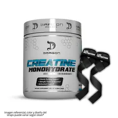 DRAG PHARMA - Creatina Dragon Pharma 300 g - Monohidratada y Micronizada + Straps
