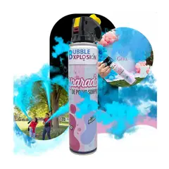 GENERICO - Spray extintor de polvo revelación de género en celeste