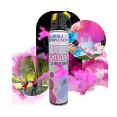 GENERICO - Spray extintor de polvo revelación de género en rosado