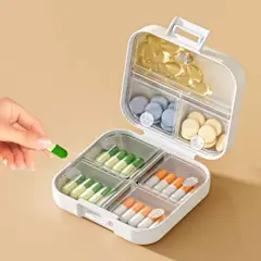 GENERICO - Pastillero para viaje color Amarillo