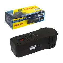 OPALUX - Estabilizador De Voltaje 1200W 8 Tomas con Entrada USB y Tipo C OP-8R2000V