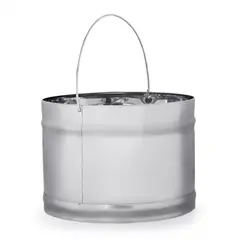 GENERICO - Tacho de Acero Inoxidable con Pedal de 15 L