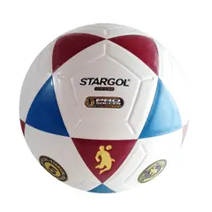 GENERICO - PELOTA PARA FÚTBOL TALLA 5 CUERO PU VULCANIZADO ROJO/AZUL