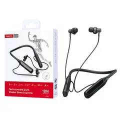 TRANYOO - Audífonos Bluetooth Deportivos T-M28 con Pantalla LED, Tarjeta TF, Batería 120 h y Micrófono