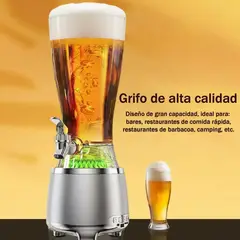 OEM - Parlante Bluetooth BT con Dispensador de Bebidas Cap 2500mL Cervezas con Grifo Caño