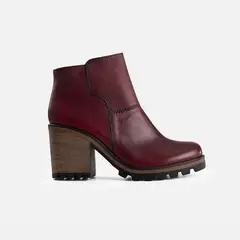 GINO BIGIONI - Botin Mujer de cuero BTPL13 Rojo Moteado