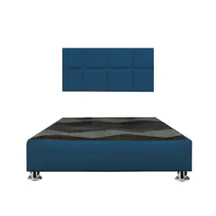 GENERICO - Cama tapizada Selene Pcromadas - 15plz Azul