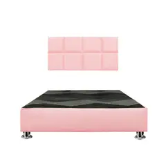 GENERICO - Cama tapizada Selene Pcromadas - 2plz rosado