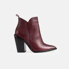 GINO BIGIONI - Botin Mujer de cuero BTEX23 Vino