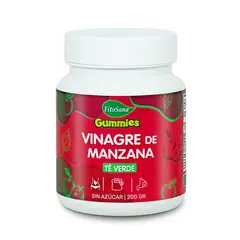 FITOSANA - GUMMIES VINAGRE DE MANZANA TE VERDE - GOMITAS FUNCIONALES CON VINAGRE DE SIDRA DE MANZANA Y TE VERDE 200G