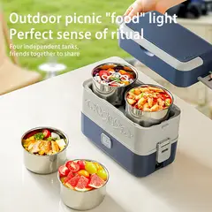 OEM - Lonchera Eléctrica Portátil A Vapor 24L Calentador Alimento Fiambre Vianda Termica Electrica 220V