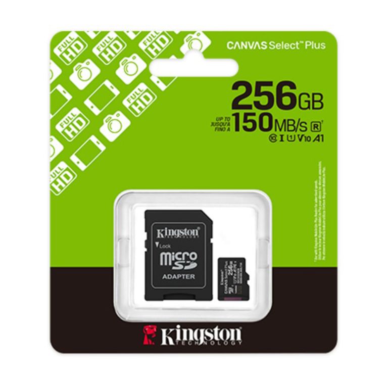 Memoria MicroSD SDCS3/256GB Canvas Select Plus 150MB/s Clase 10