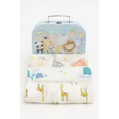 BABY NANYS - TRIPACK BABY MANTA MUSELINA 2 CAPAS UNISEX