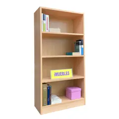 TEMEL - Librero De Melamina Estante De Melamina Haya -