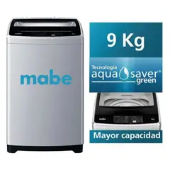 MABE - Lavadora 9 kg Carga Superior Silver - LMAP9020WGBB0