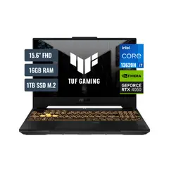 ASUS - Laptop TUF F15 Intel Core i7 13620H 16GB RAM 1TB SSD 6GB RTX 4050 15.6 FHD FreeDOS