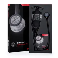 LITTMANN - Estetoscopio Cardiology IV Negro Black Edition Vástago Rojo 6200