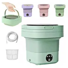 GENERICO - Mini Lavadora portátil 6L para prendas pequeñas - Verde