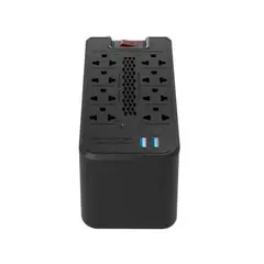 FORZA - ESTABILIZADOR DE VOLTAJE 1200VA-600W 8 SALIDAS NEGRO PN 133581