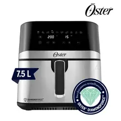 OSTER - Freidora de Aire Digital 7.5L CKSTAF75DSSDF 053 Plomo